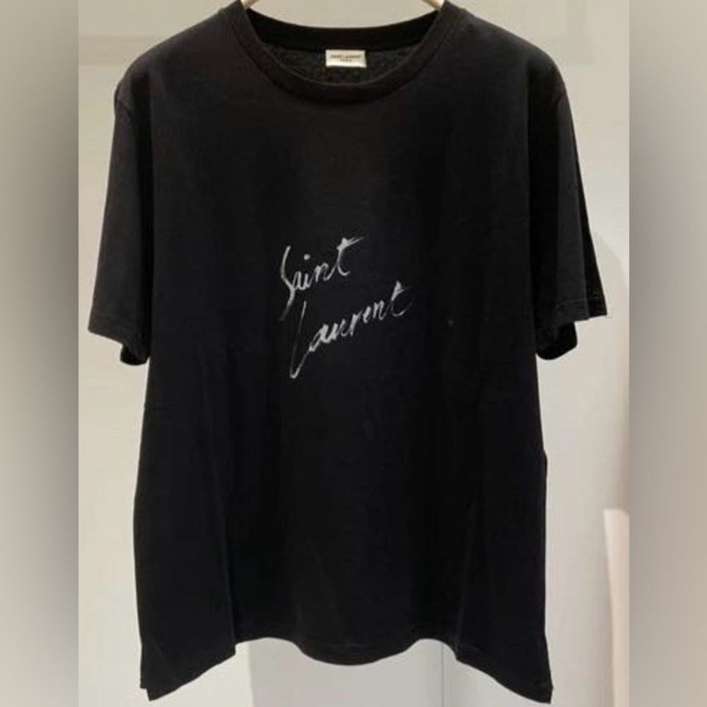 Saint Laurent Logo Signature Printed T-Shirt